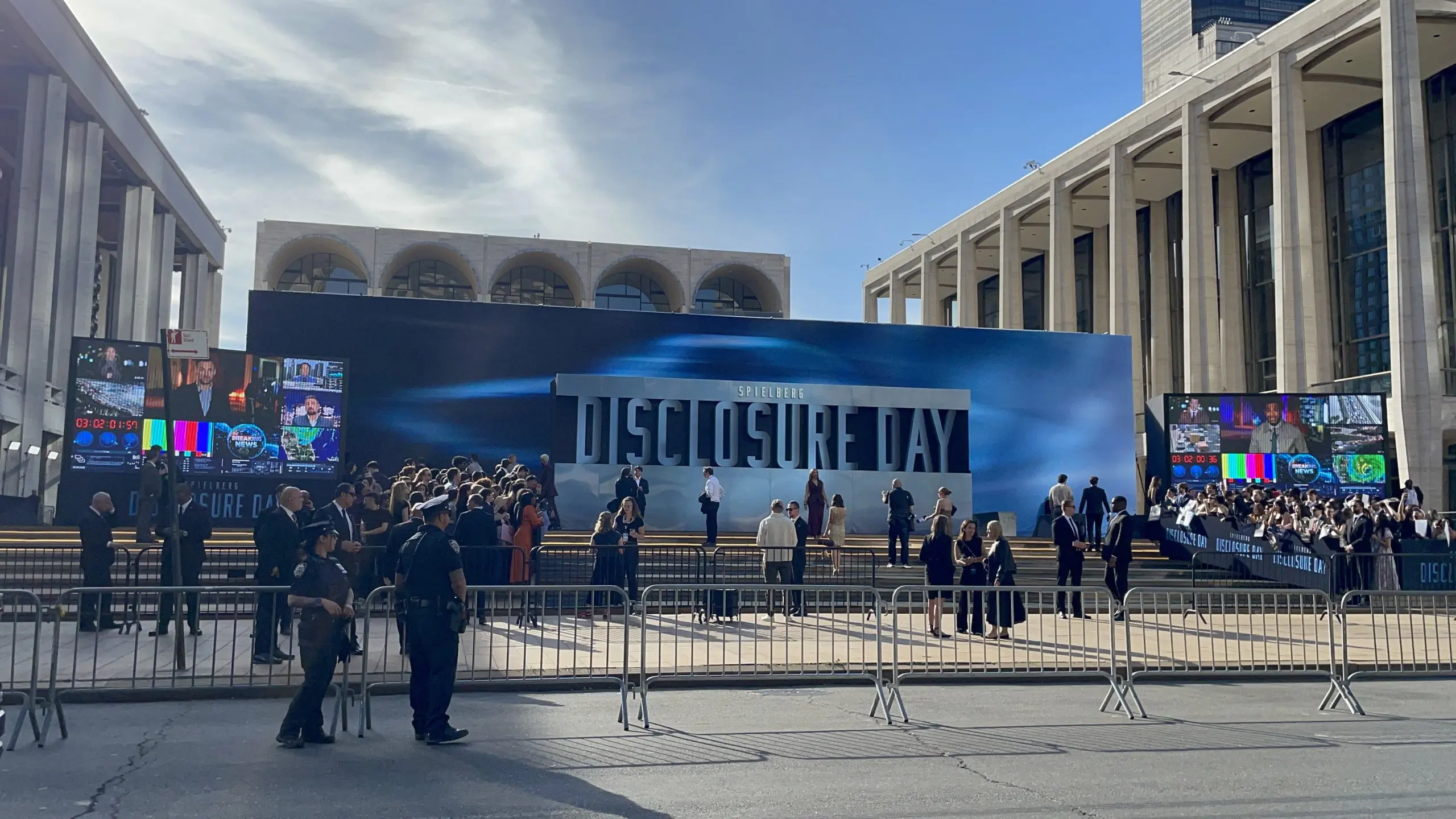 "Disclosure Day" arrives at Lincoln Center for it's U.S. Premiere on June 8, 2026 (Photo by Jake King)