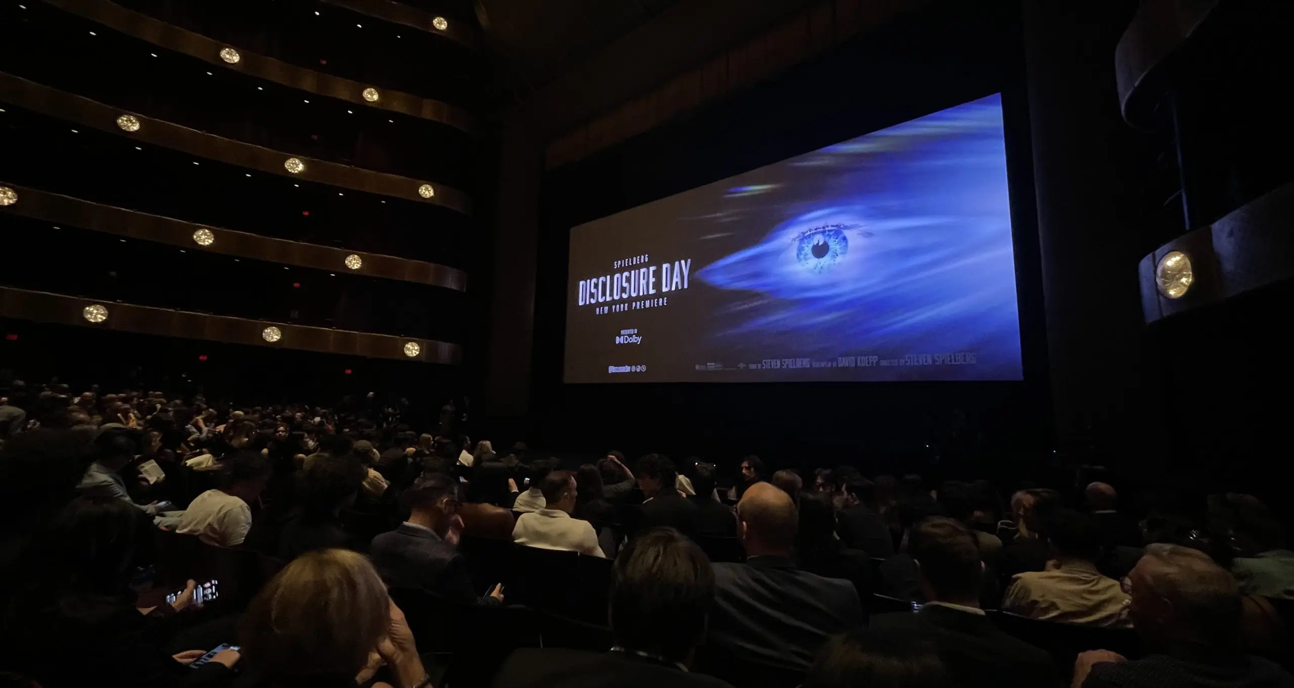 Steven Spielberg's "Disclosure Day" premieres at Lincoln Center.