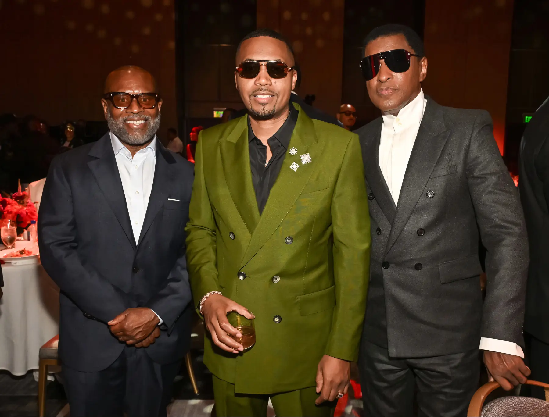 L.A. Reid, Nas and Babyface attend the 2026 BMI R&B/Hip-Hop Awards (Photo by Lester Cohen/Getty Images for BMI)