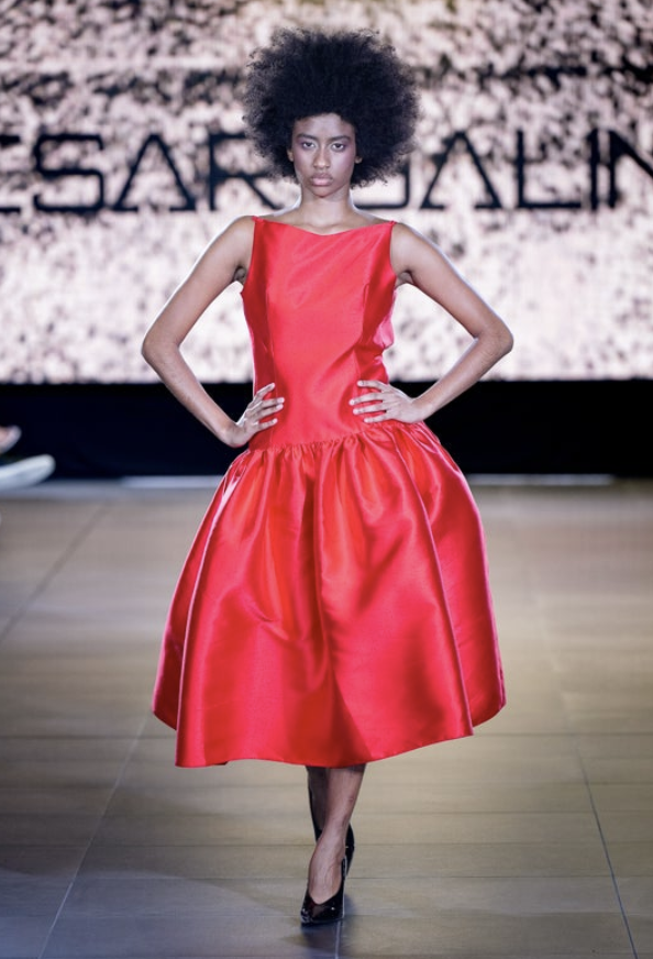 NEW YORK, NEW YORK - SEPTEMBER 09: A model walks the runway at the Cesar Galindo show as BMW kicks off New York Fashion Week at BMW Long Island City on September 09, 2026 in New York City. (Photo by Mark Gunter/Getty Images for BMW Long Island City X Planet Fashion TV)