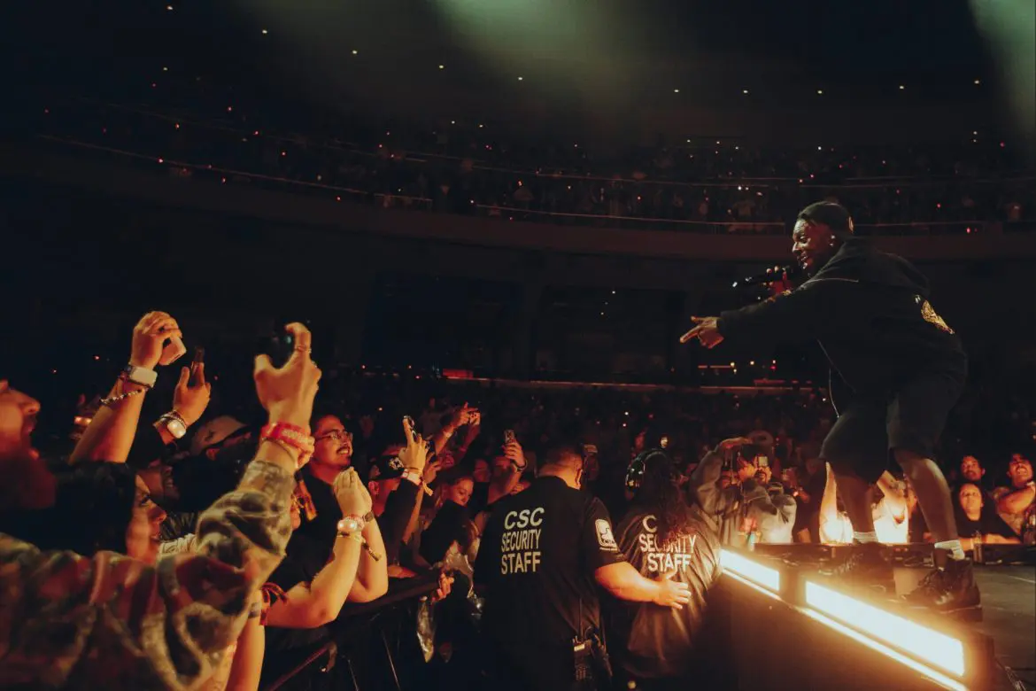Isaiah Rashad rocks the crowd at YouTube Theater. Photo credit: Wes & Alex Photography