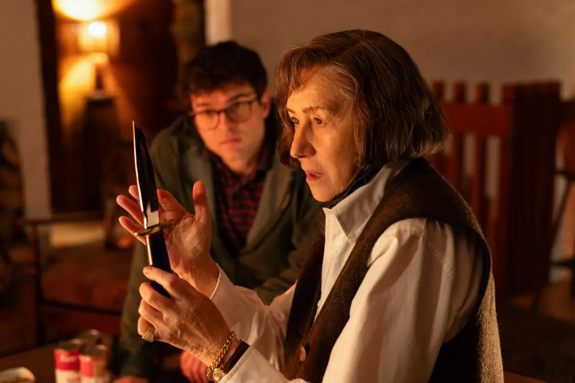 Helen Mirren and Alden Ehrenreich in A TALENT FOR MURDER Courtesy Bleecker and LD Entertainment Large