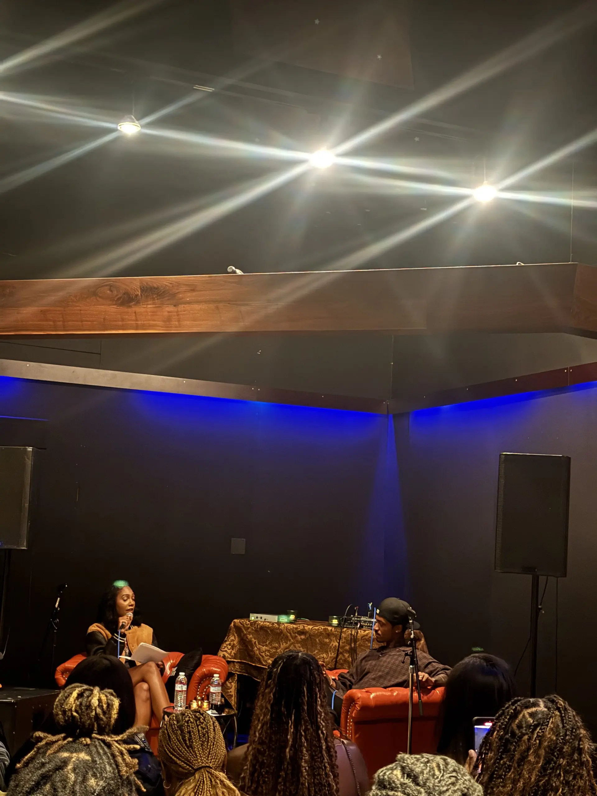 JayMin during the listening session of STATIC