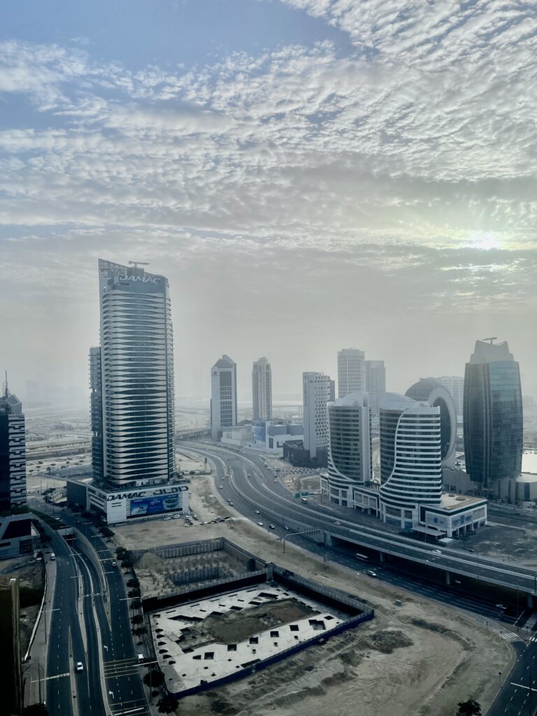 View from a guest room at The Dubai EDITION Hotel. Photo: Benjamin Schmidt