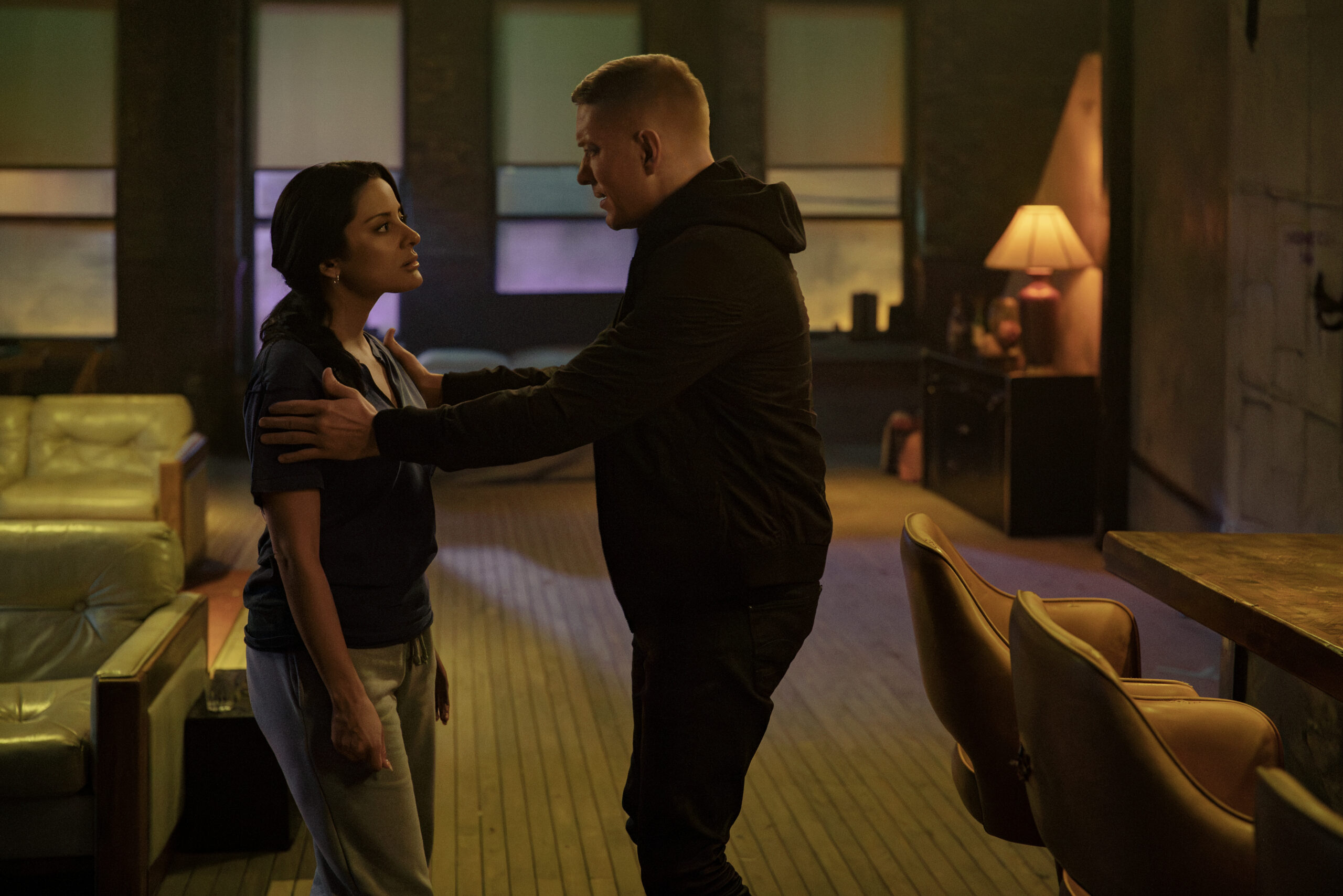 “The Last Dance”_Carmela Zumbado (“MIREYA GARCIA”), Joseph Sikora (“TOMMY EGAN”)
