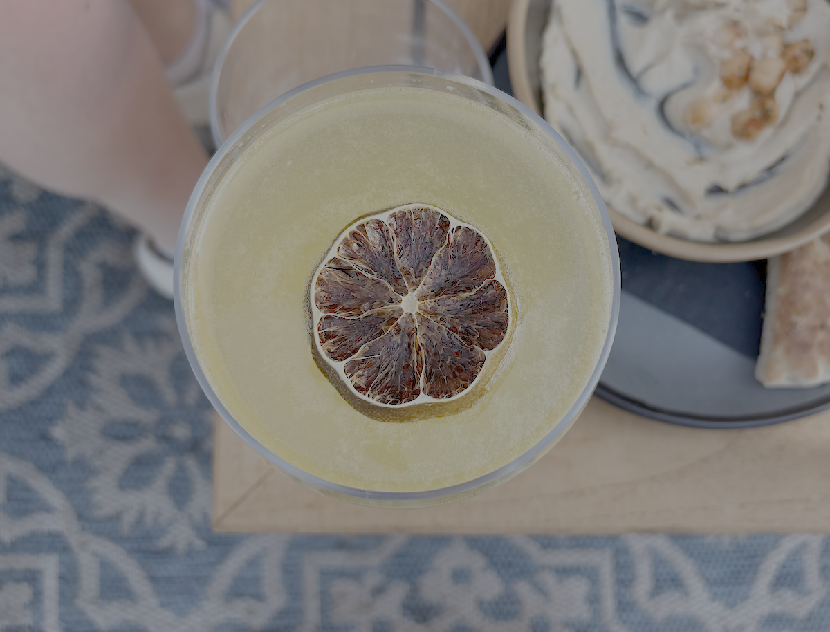 Sweetest Taboo cocktail by Lynette Marrero at The Roof at PUBLIC New York, featuring Absolut Elyx, Italicus, Fino Sherry, and lemon.