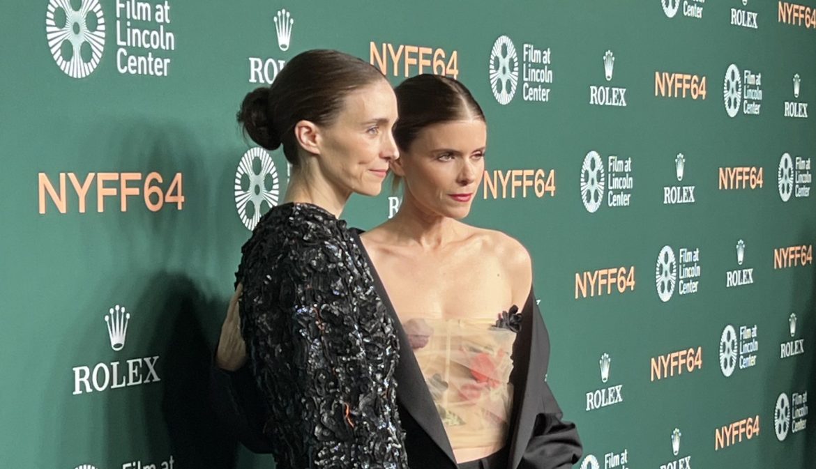 Rooney and Kate Mara pose at the New York Film Festival Premiere of 'Bucking Fastard'